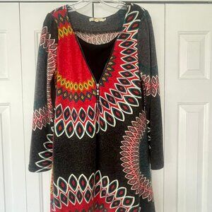 Aryeh Boho Sweater Dress with Long Sleeves Size Large